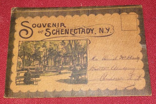 Souvenir of Schenectady - Colour lithograph folding Postcard Set