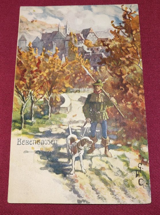 Bebenhausen Tubingen - UDB colour lithograph Postcard