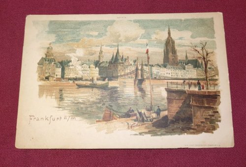 Frankfurt a/M - UDB colour lithograph Postcard