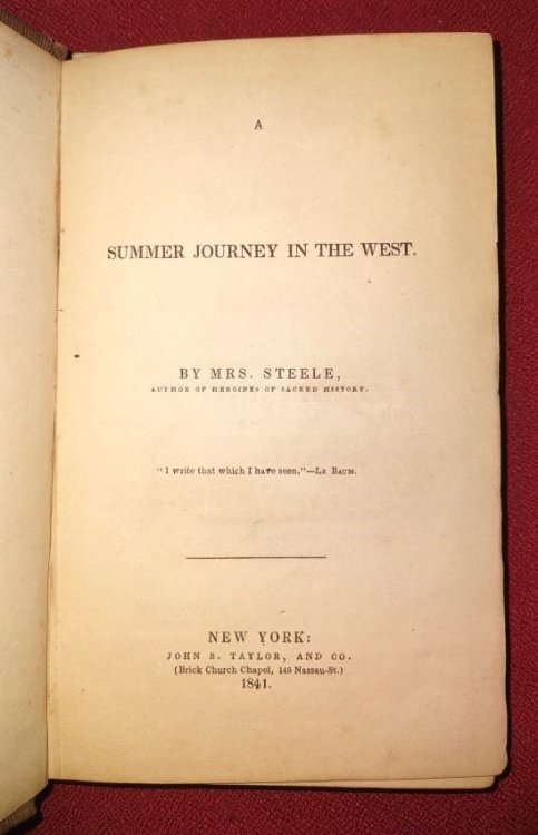 A Summer Journey in the West