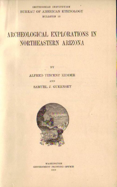 Archeological Explorations in Northeastern Arizona: Smithsonian Institution Bureau of American Ethnology Bulletin 65
