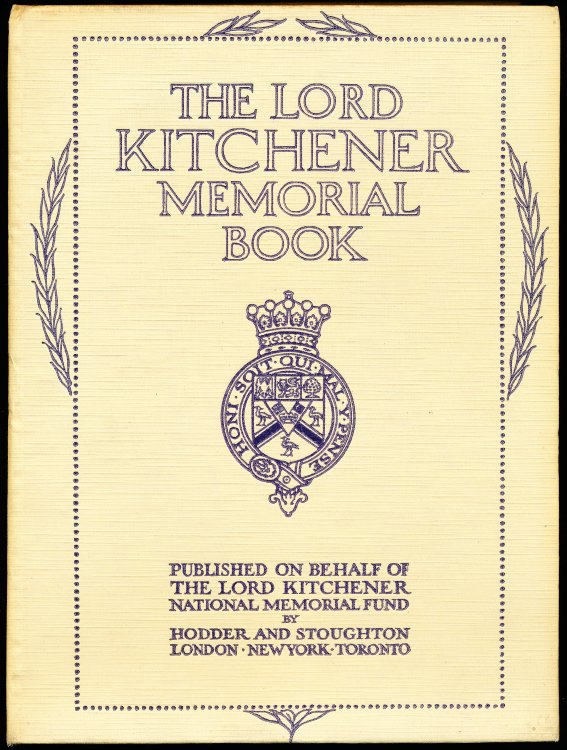 THE LORD KITCHENER MEMORIAL BOOK.