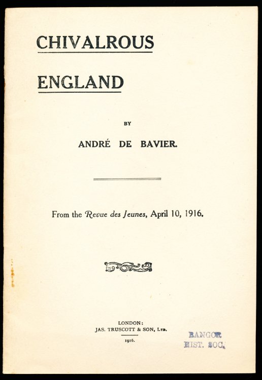 CHIVALROUS ENGLAND.