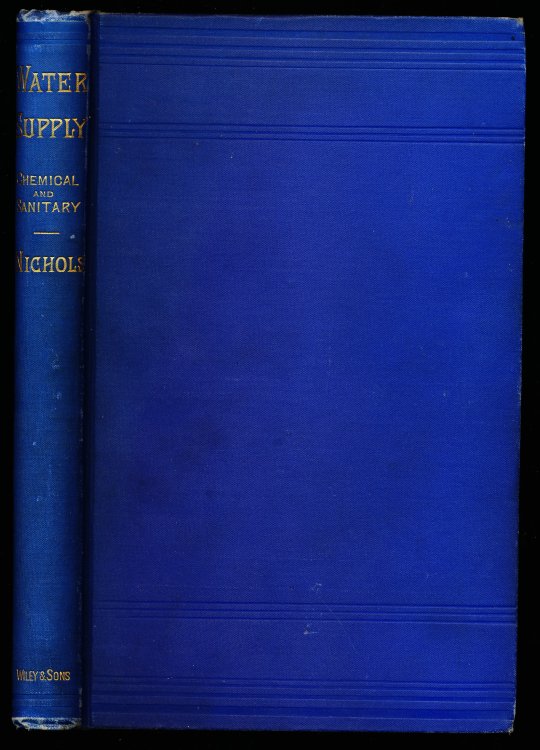 WATER SUPPLY. Considered Mainly From A Chemical and Sanitary Standpoint.