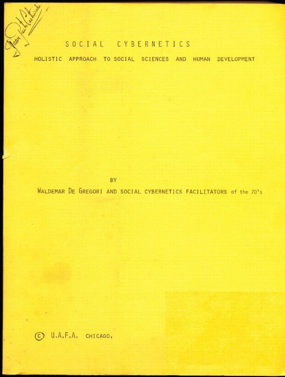 SOCIAL CYBERNETICS HOLISTIC APPROACH TO SOCIAL SCIENCES AND HUMAN DEVELOPMENT.