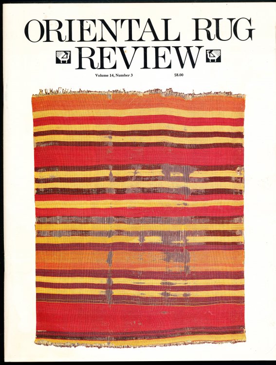 ORIENTAL RUG REVIEW. Volume 14, Number 3. February / March 1994.
