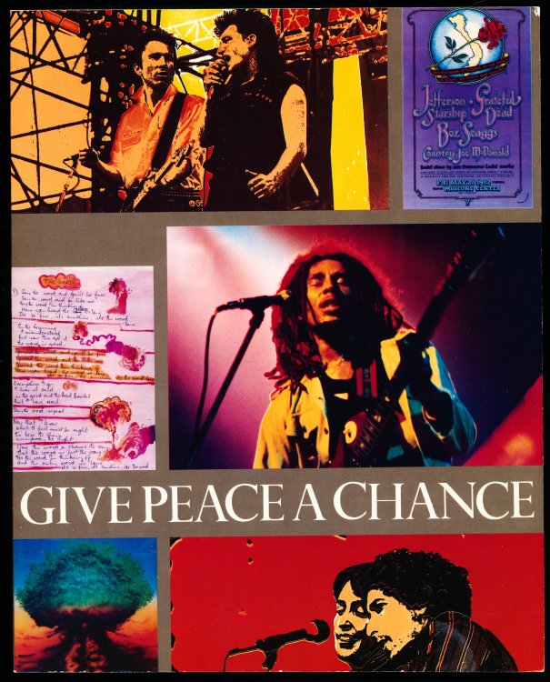 GIVE PEACE A CHANCE. Music and the Struggle For Peace. A Catalog of the Exhibition of the Peace Museum, Chicago.
