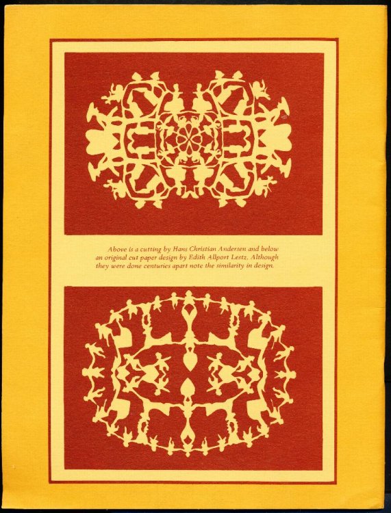 SCHERENSCHNITTE. The Folk Art of Scissors Cutting. A History and Patterns Including Instructions.