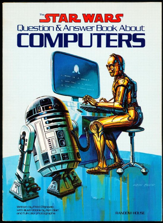 STAR WARS QUESTION & ANSWER BOOK ABOUT COMPUTERS.