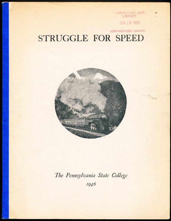 STRUGGLE FOR SPEED. Presented at the Pennsylvania State College December 12, 1946.
