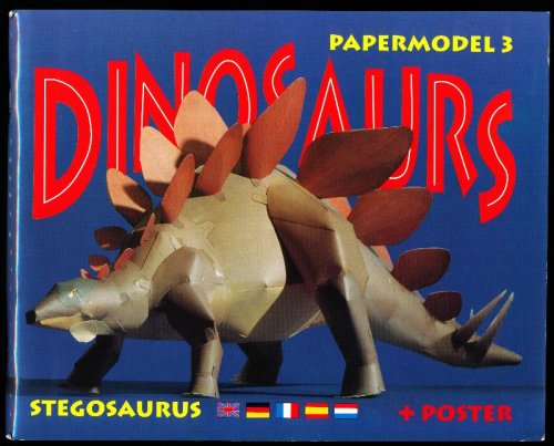 DINOSAURS. Papermodel 3, STEGOSAURUS + Poster