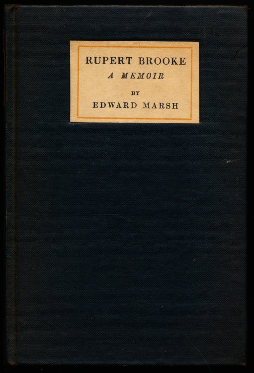 RUPERT BROOKE. A Memoir