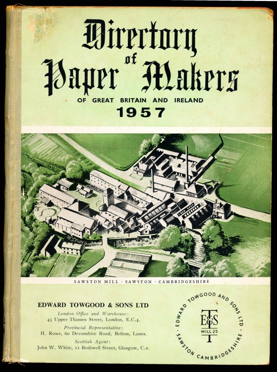 DIRECTORY OF PAPER MAKERS OF GREAT BRITAIN AND IRELAND 1957.