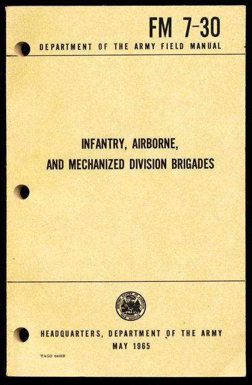 FM 7-30 INFANTRY, AIRBORNE, AND MECHANIZED DIVISION BRIGADES. Department of the Army Field Manual