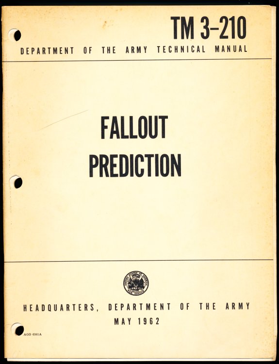 FALLOUT PREDICTION TM 3-210 Department of the Army Technical Manual