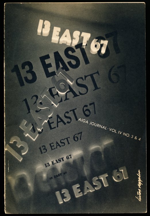 AIGA Journal Vol. IV, No. 3 & 4. (American Institute of Graphic Arts)