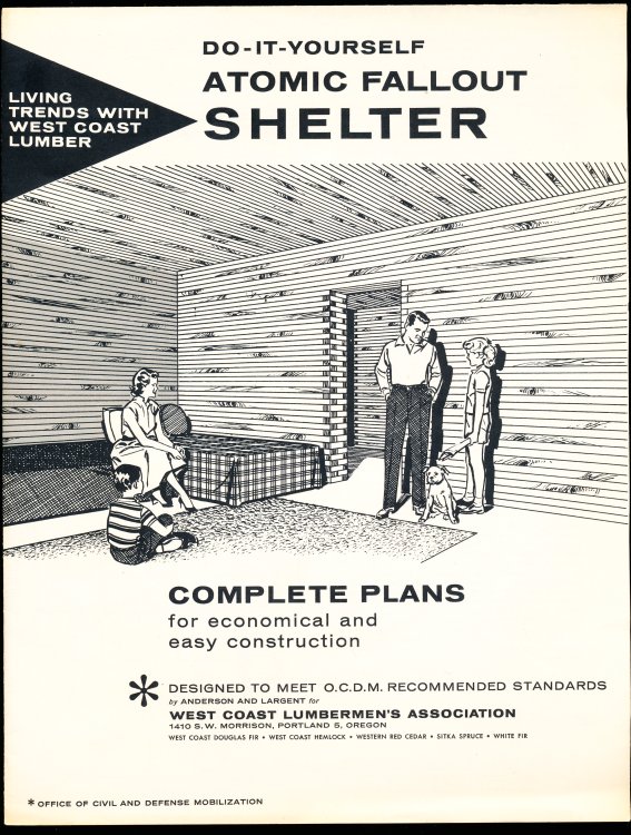 DO-IT-YOURSELF ATOMIC FALLOUT SHELTER. Living Trends With West Coast Lumber