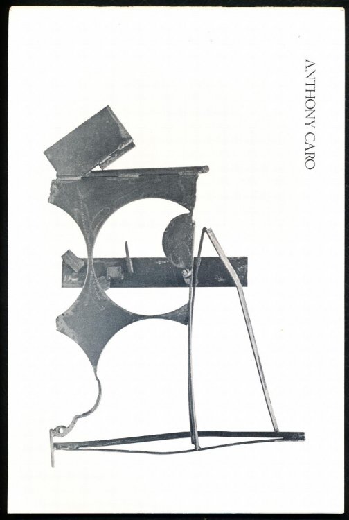 ANTHONY CARO. New Sculptures June 10 to July 26, 1978