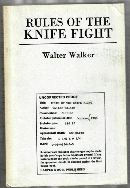 Rules of the Knife Fight