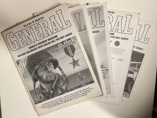 Avalon Hill GENERAL;(5 issues) Vols 29 #5&6, Vols 30 #1,2&3