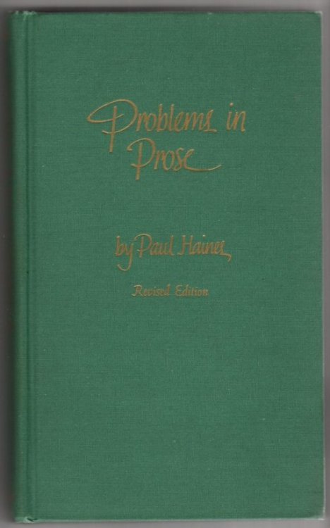 Problems in Prose