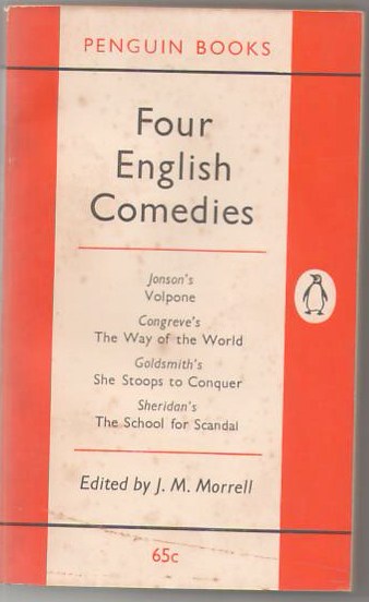 Four English Comedies of the 17th and 18th Centuries