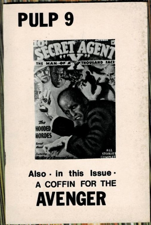 Pulp #9 1976- Destroy Secret Agent X- Coffin for the Avenger-