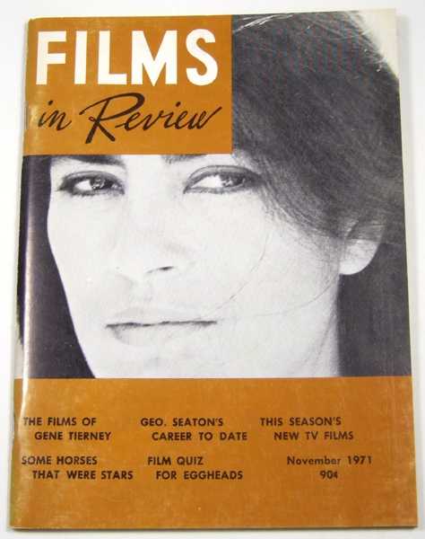Films in Review (November, 1971)