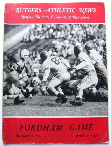 Rutgers Athletic News (Vol. 85, No. 1. October 2, 1954)