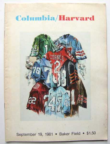 The Lion's Roar:The Columbia Football Magazine, Columbia vs. Harvard (September 19, 1981, 731st Game)