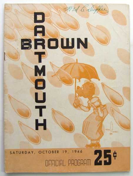 Dartmouth vs. Brown: Official Football Program (Sunday, October 19, 1946)