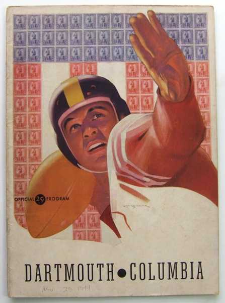 Columbia vs. Dartmouth: Official Football Program (November 25, 1944)