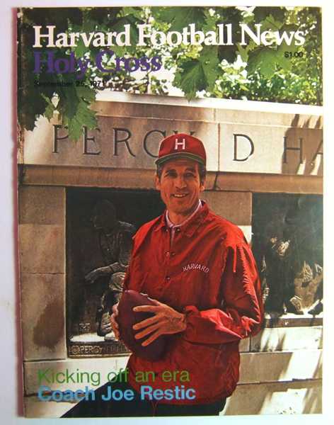 Harvard Football News: Holy Cross vs. Harvard (Football Program, September 25, 1971)