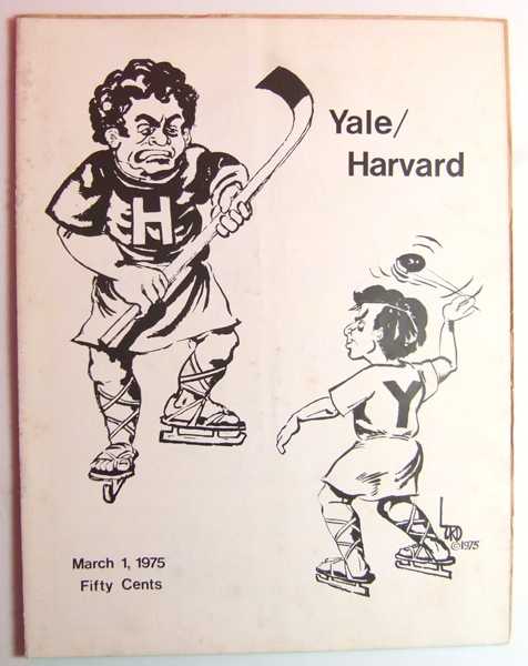 Yale vs. Harvard (Hockey Program, March 1, 1975)
