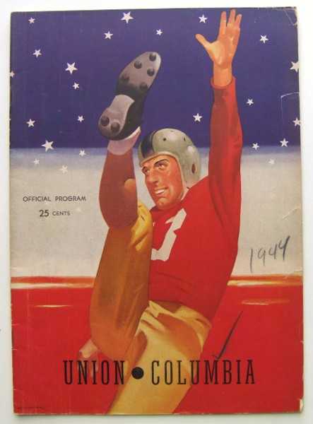 Columbia University vs. Union (Football Program, September 30th, 1944)