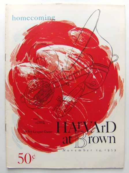 Harvard at Brown (Football Program, November 14th, 1959)