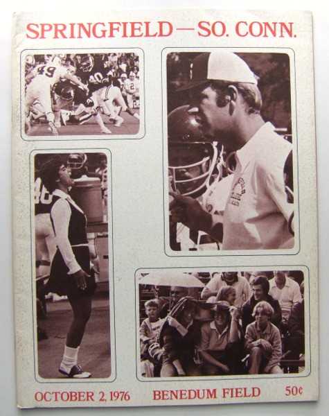 Springfield vs. Southern Connecticut (Football Program, October 2, 1976)