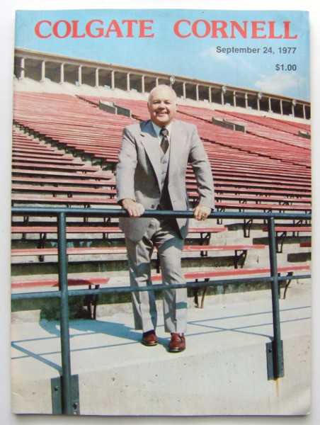 Colgate vs. Cornell (Football Program, September 24th, 1977)