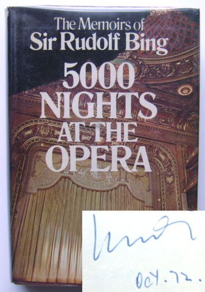 The Memoirs of Sir Rudolf Bing: 5000 Nights at the Opera
