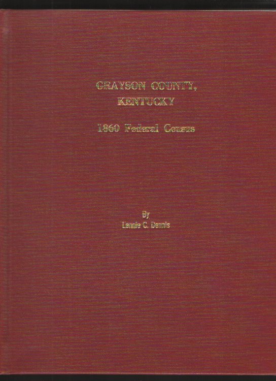 Grayson County, Kentucky 1860 Federal Census