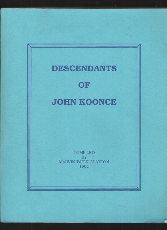 Descendants of John Koonce