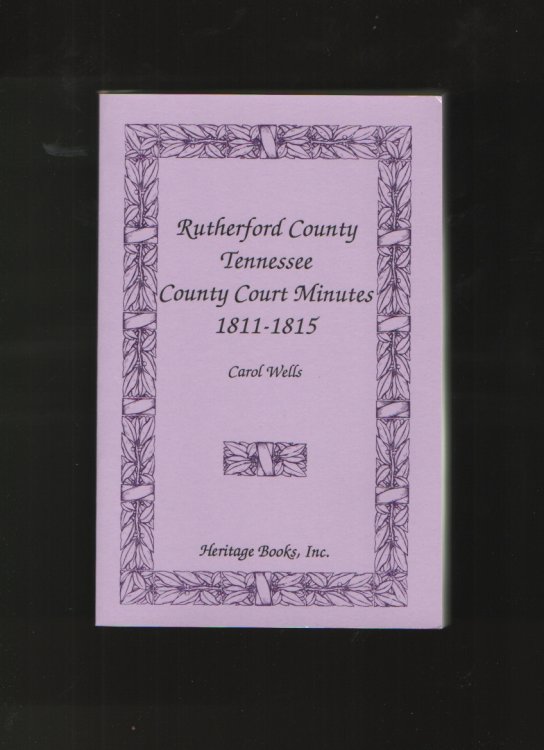 Rutherford County, Tennessee, Court Minutes, 1811-1815