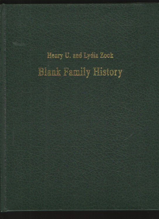 Blank Family History