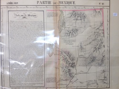 Atlas Universel De Geographie, Physique, Politique Et Mineralogique North America - Map of Eastern Nevada and Utah (Partie Du Mexique)