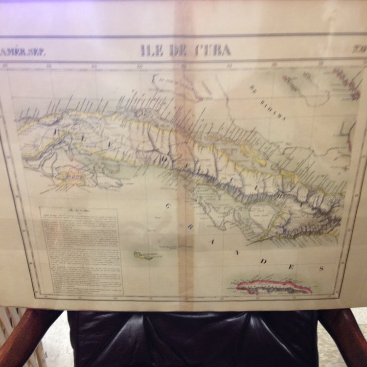 Atlas Universel De Geographie, Physique, Politique Et Mineralogique North America - Map of the Island of Cuba (Ile De Cuba)