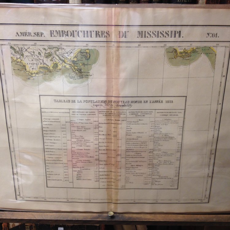 Atlas Universel De Geographie, Physique, Politique Et Mineralogique North America - Map of the Mouth of the Mississippi River (Embouchers Du Mississipi)