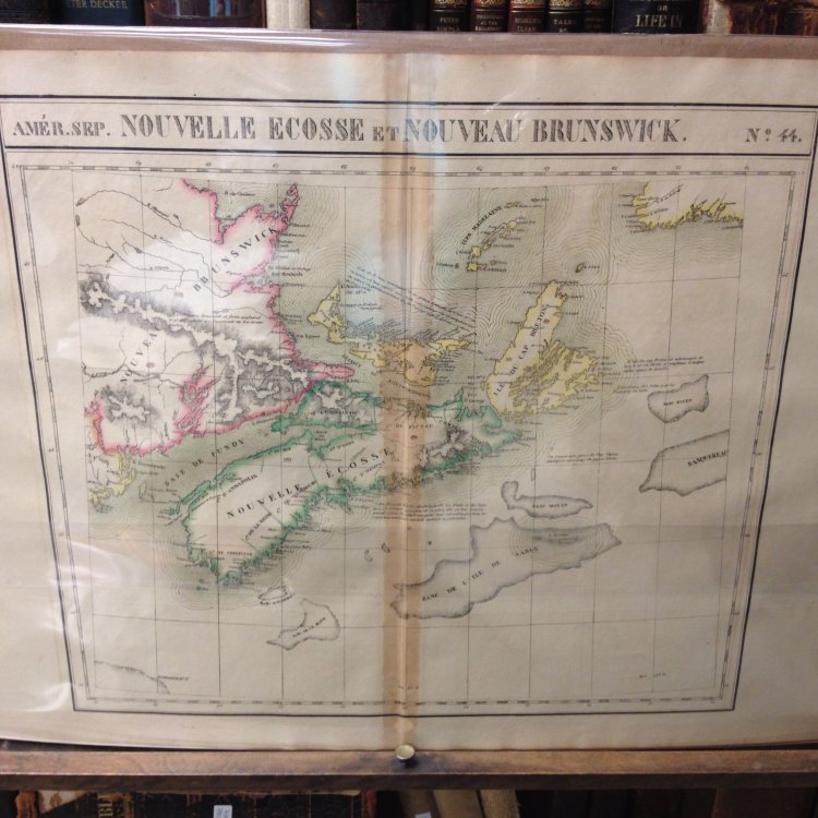 Atlas Universel De Geographie, Physique, Politique Et Mineralogique North America - Map of Nova Scotia and New Brunswick (Nouvelle Ecosse Et Nouveau Brunswick)