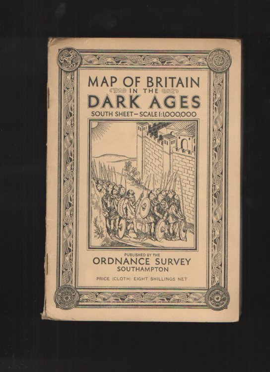 Map of Britain in the Dark Ages, South Sheet - scale 1 1.000.000