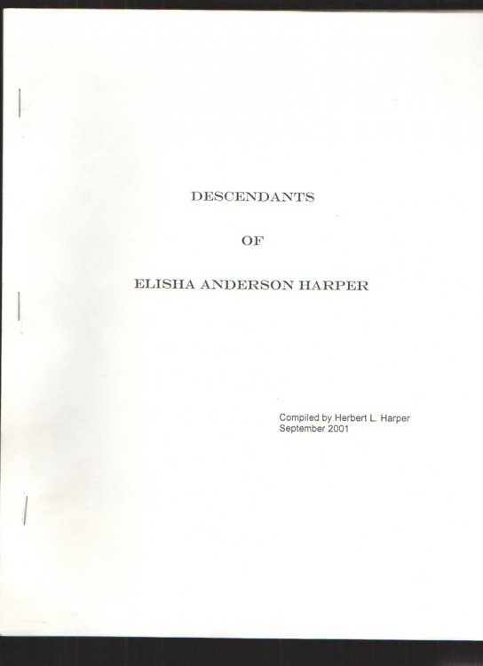 Descendants of Elisha Anderson Harper