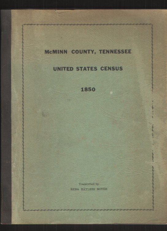 Mcminn County, Tennessee United States Census 1850